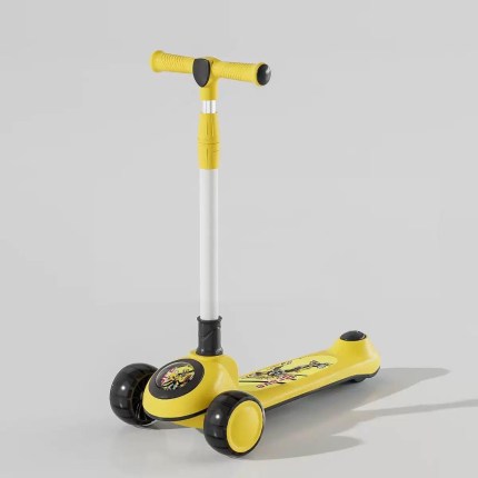 3-Wheel Scooter with Support Wheels