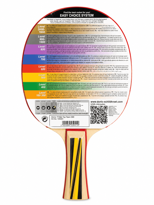 Donic 500 Table Tennis Racket