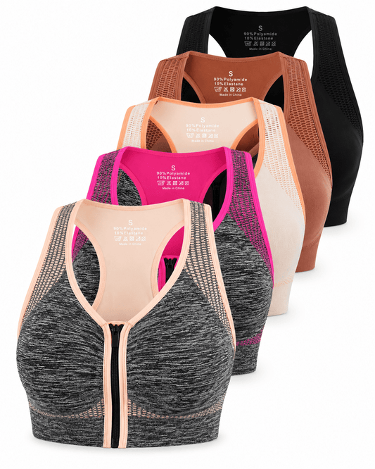Women’s Front Zip Sports Bra