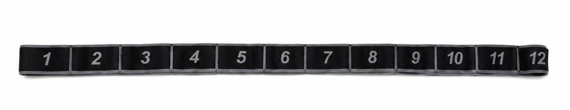 Numbered Stretch Resistance Band – 12 Levels