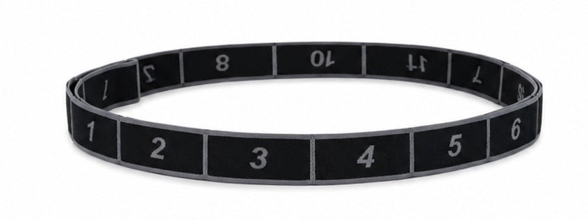 Numbered Stretch Resistance Band – 12 Levels