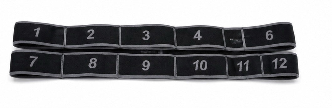 Numbered Stretch Resistance Band – 12 Levels