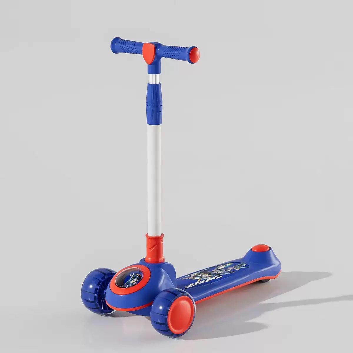 3-Wheel Scooter with Support Wheels