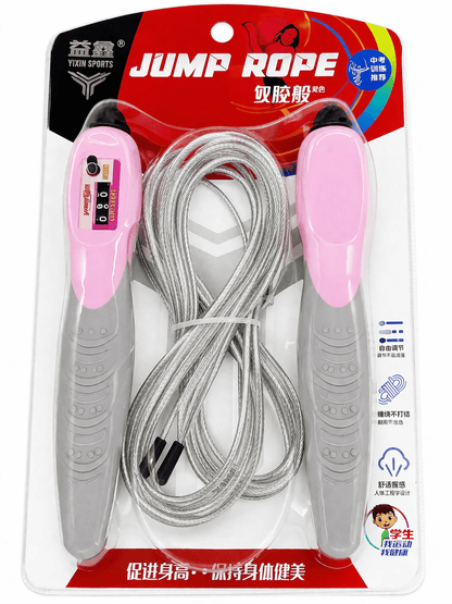Digital Jump Rope with Counter & Steel Wire