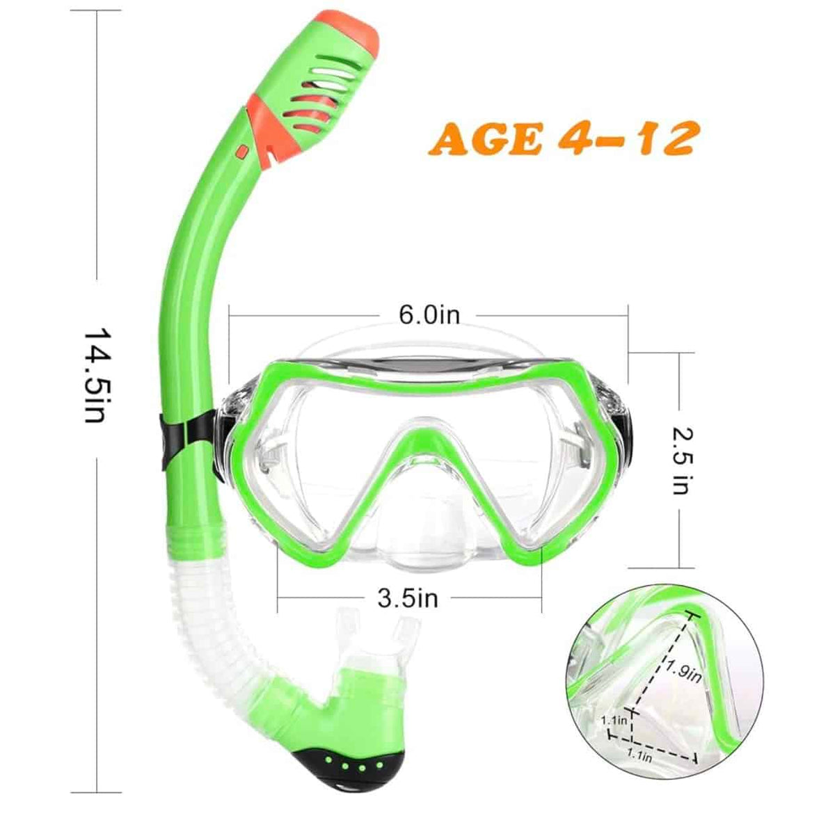 Track snorkeling set