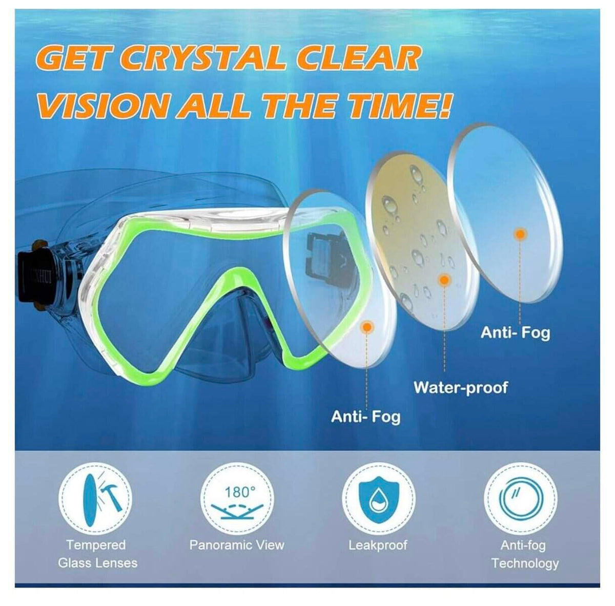 Track snorkeling set