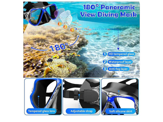 Track silicone snorkeling set
