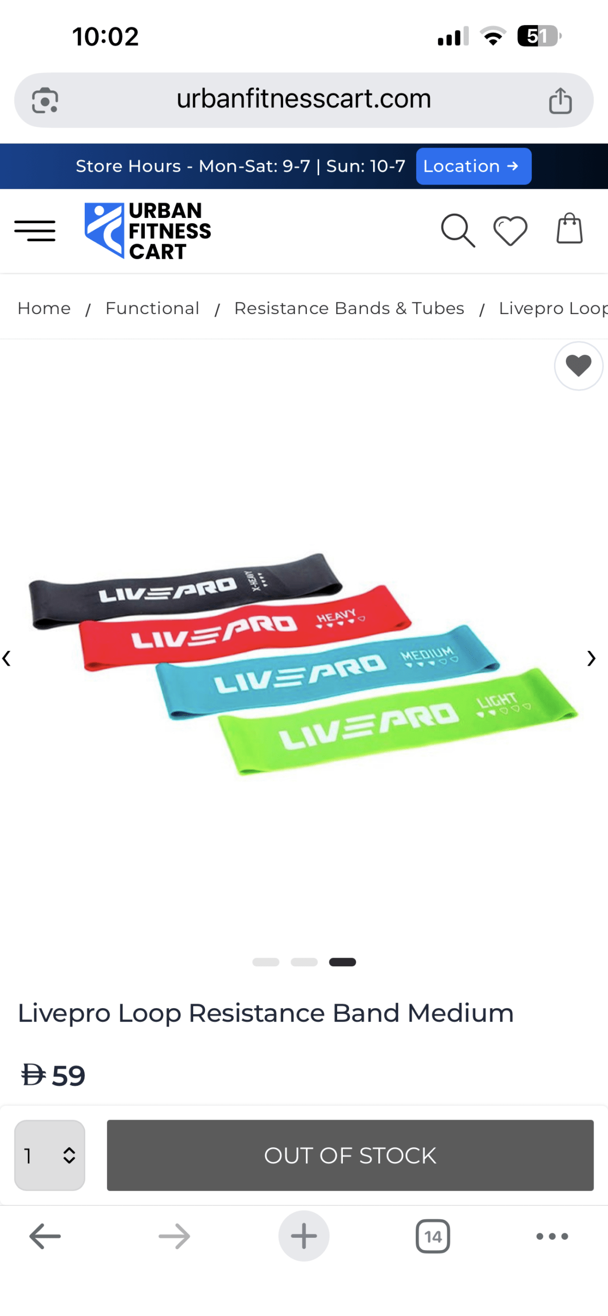 LIVEPRO Resistance Loop Band Set