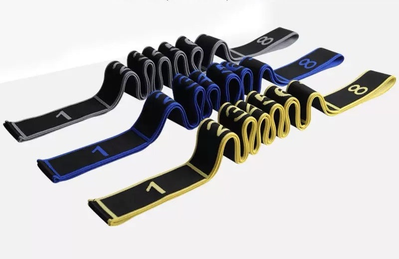Numbered Stretch Resistance Band – 12 Levels