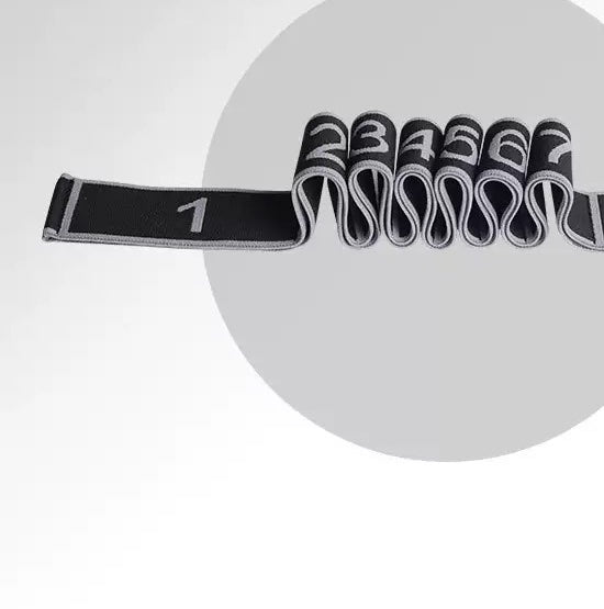 Numbered Stretch Resistance Band – 12 Levels