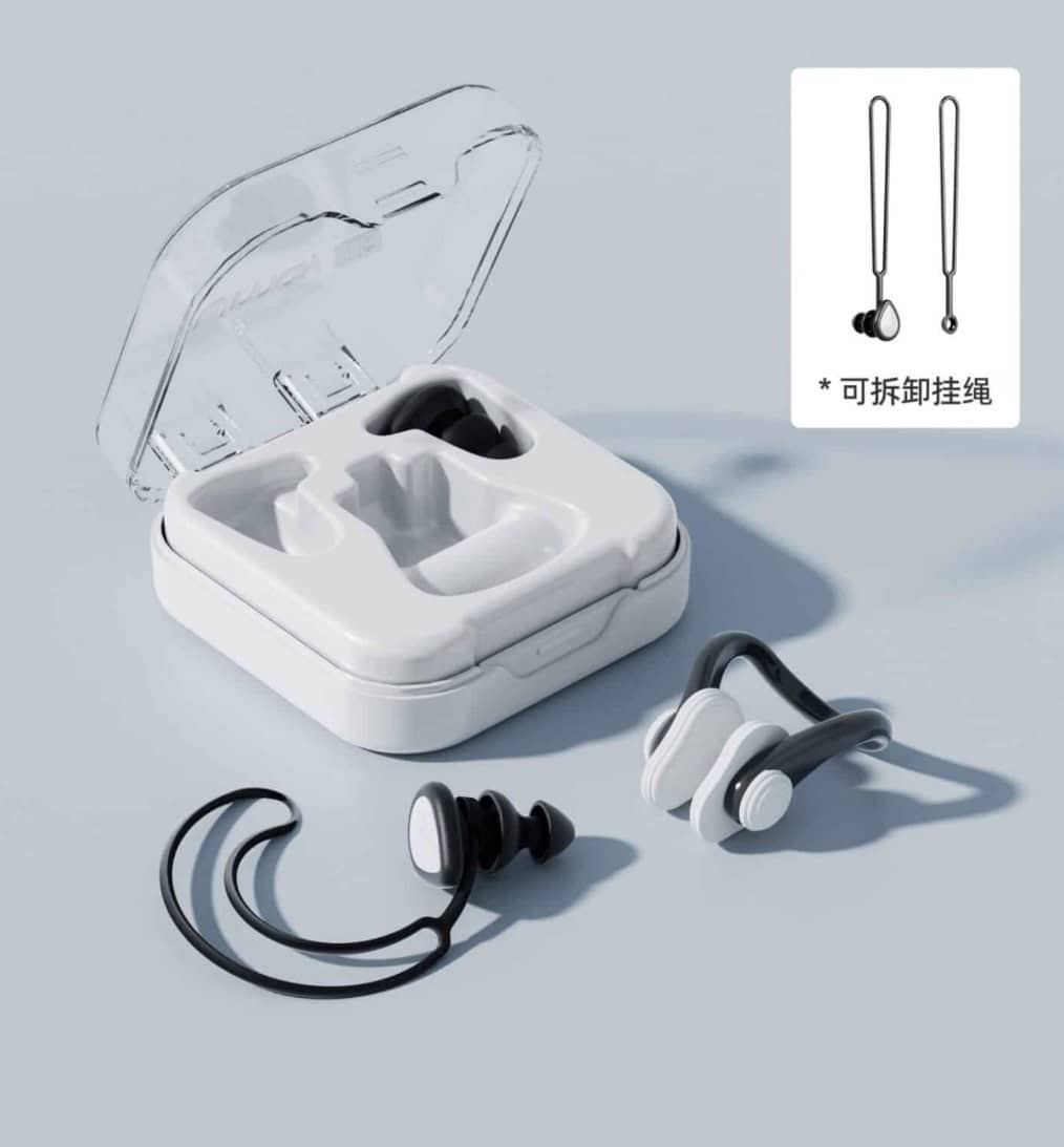 Swimming plugs for nose and ears – Black