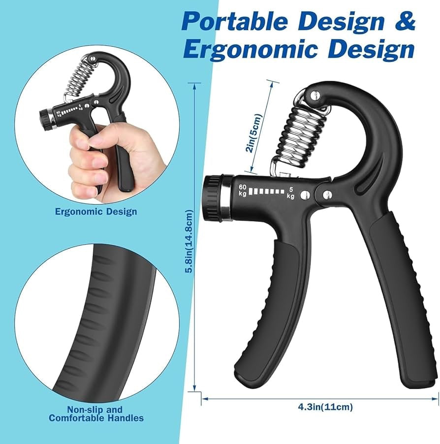 Hand grip with counter