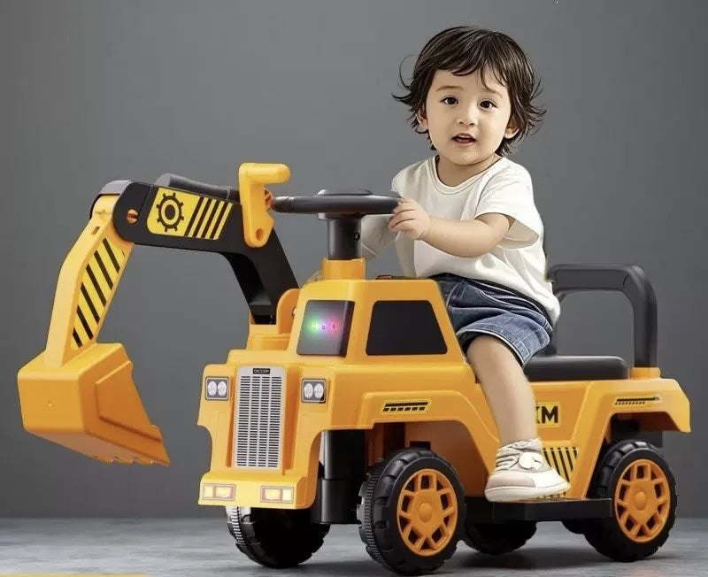 Kids Excavator Ride-On Car