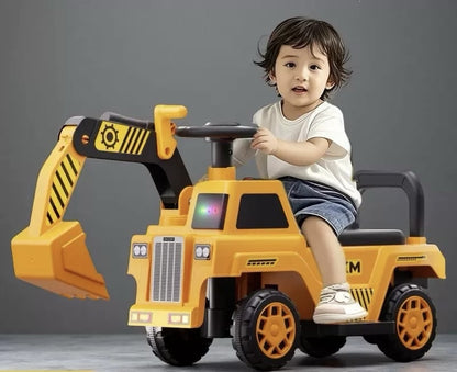 Kids Excavator Ride-On Car