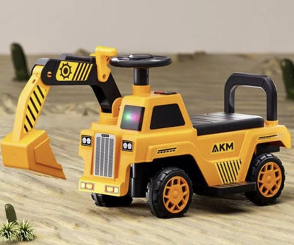 Kids Excavator Ride-On Car