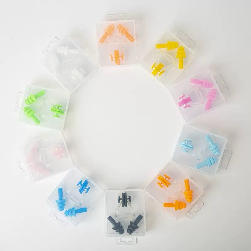 Swimming Nose Clip and Ear Plug Set
