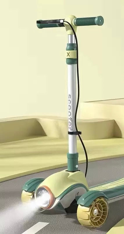 3-Wheel Scooter with Lights and Brake