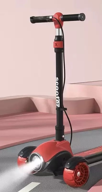 3-Wheel Scooter with Lights and Brake