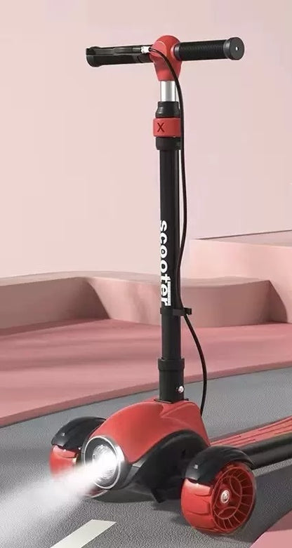 3-Wheel Scooter with Lights and Brake