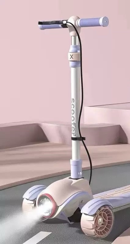 3-Wheel Scooter with Lights and Brake