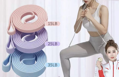 Resistance band silicone high elasticity fitness strength exercise pull up